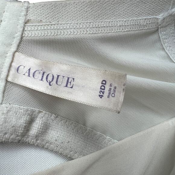 3 Cacique Bras Underwire Unpadded Cup‎ Neutrals Adjustable Strap Women's 42DD - Picture 4 of 10